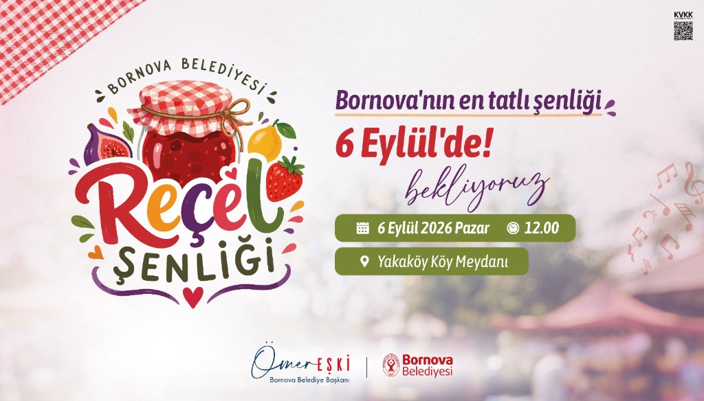 Bornova Belediyesi Reçel Şenliği Afişi